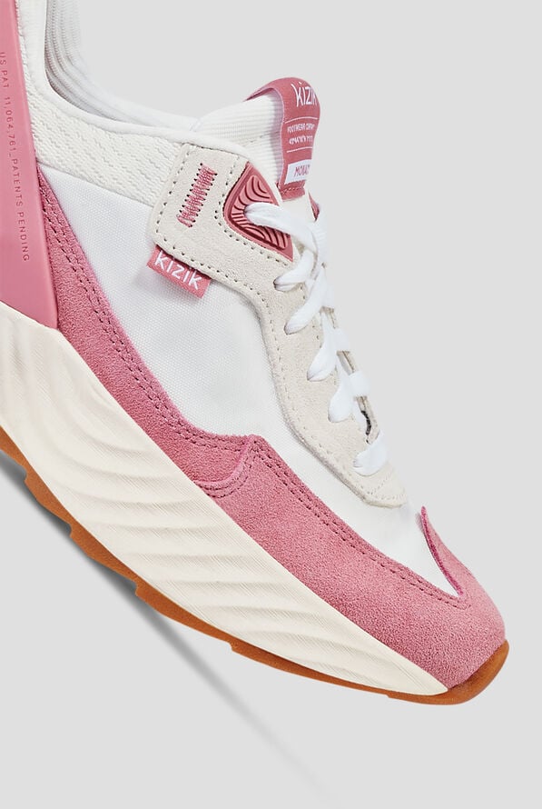 Kizik Monaco Women's White/Wild Rose Hands Free Step-In Shoe - null - 3