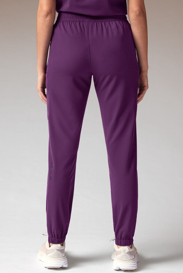 Hypothesis Cache Women&rsquo;s 6-Pocket Jogger Scrub Pant - Eggplant - 2