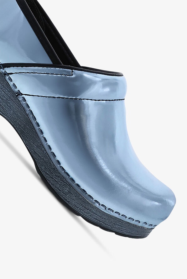 Dansko Women's Professional Sky Chrome Metallic Nursing Clogs - Grey Metallic - 3
