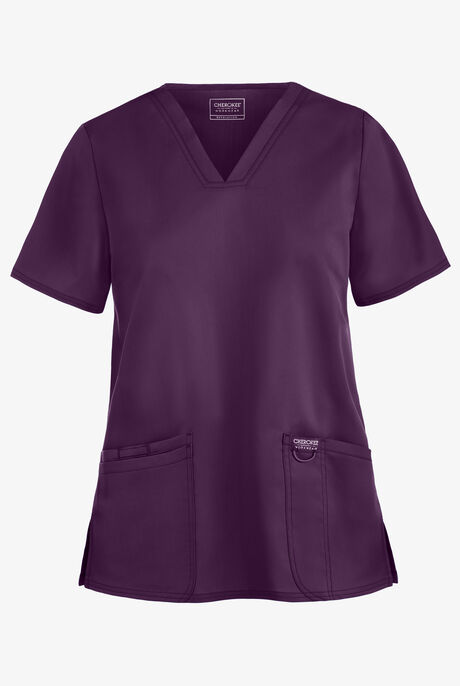Cherokee Workwear Revolution Women's 3-Pocket STRETCH V-Neck Scrub Top