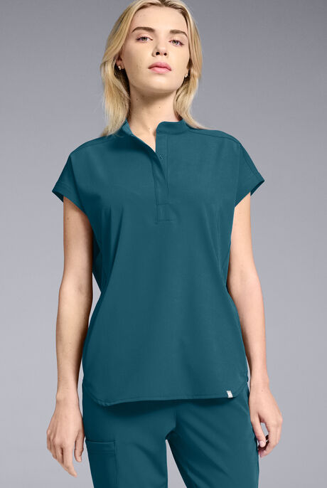 Hypothesis Women's Meta Oversized Dolman Sleeve Scrub Top