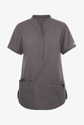 Butter-Soft Originals Women's 6-Pocket Mandarin Collar Scrub Top