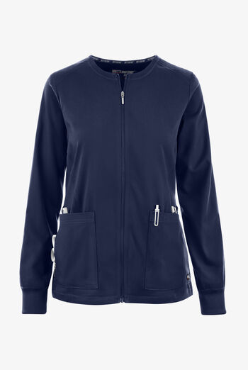 Chaqueta m&eacute;dica Grey's Anatomy Spandex STRETCH Gianna con cremallera y 5 bolsillos para mujer