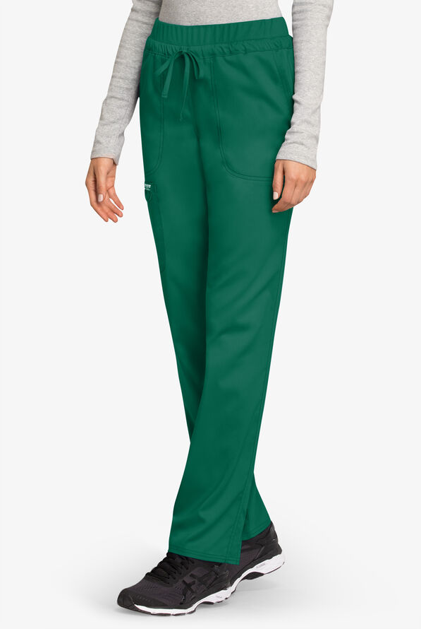 Cherokee Workwear Revolution Women's 5-Pocket STRETCH Drawstring Cargo Scrub Pants - Hunter - 1