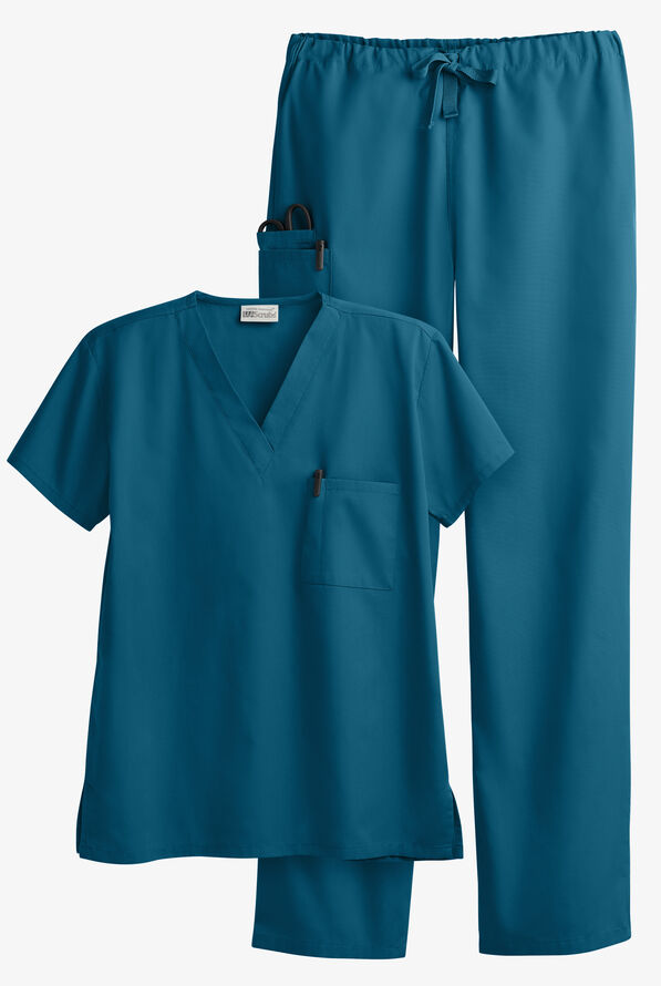 UA Best Buy Scrubs Unisex Scrub Set - Caribbean Blue - 1