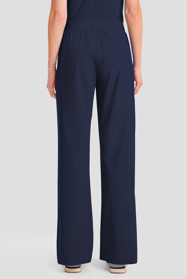 Infinity Pursuit Women's 4-Pocket STRETCH Straight Leg Scrub Pant - Navy - 4