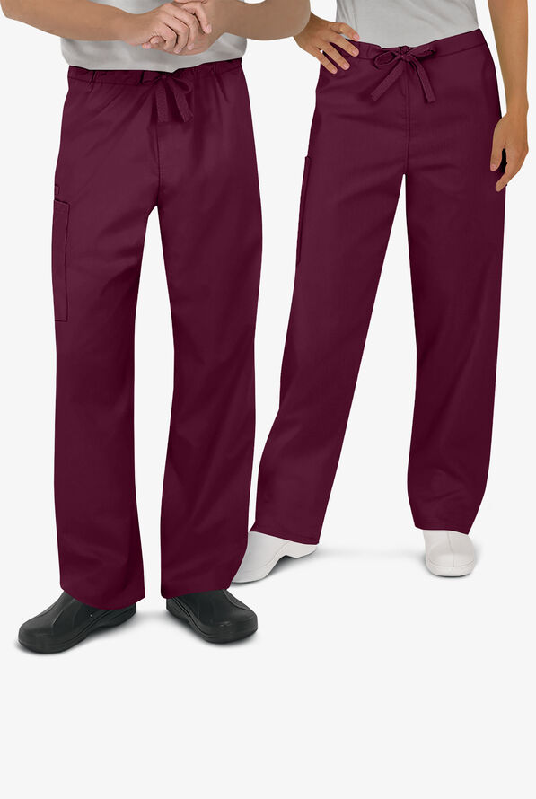 UA Strictly Scrubs Unisex Scrub Set - Wine - 2