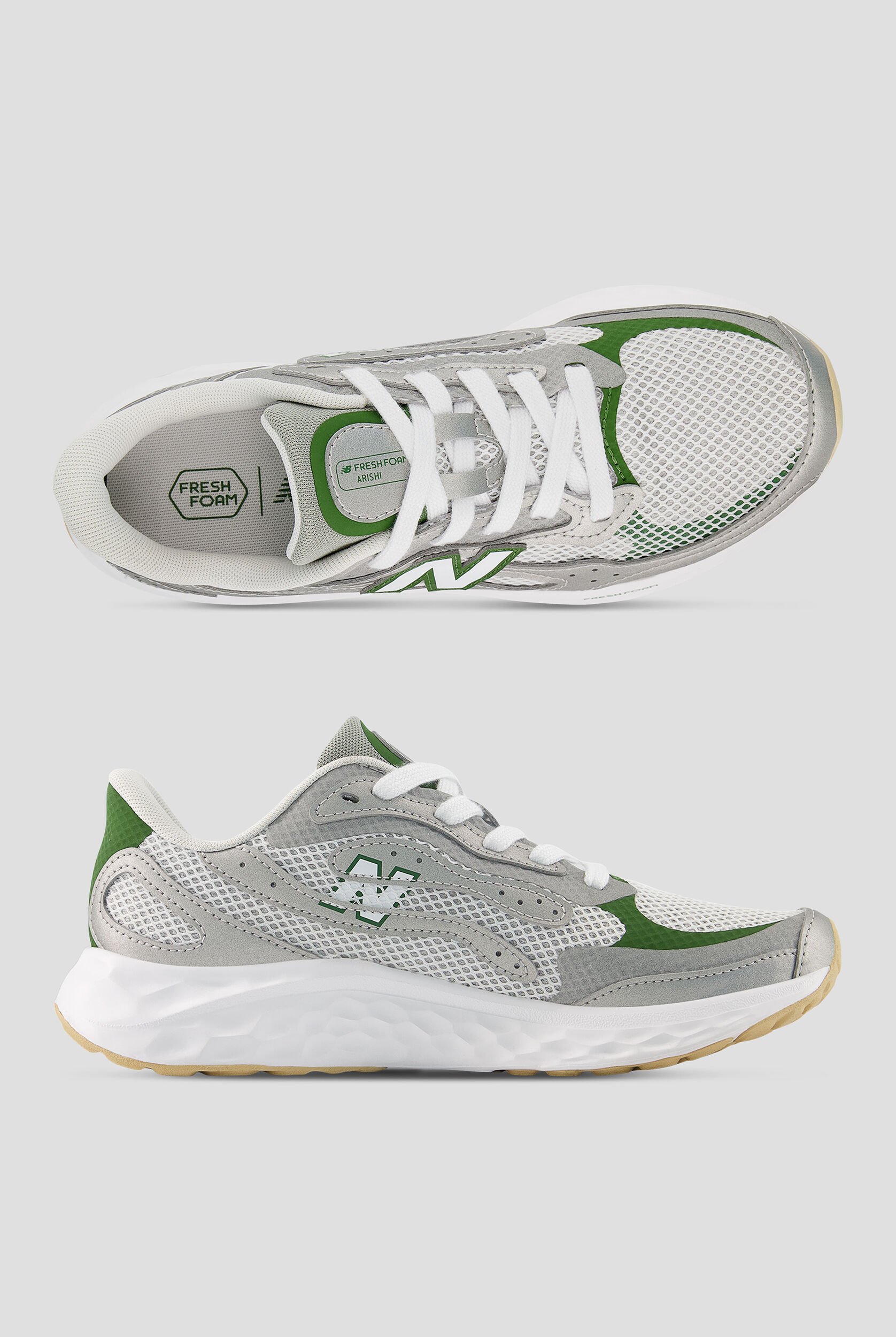 ERINA New Balance Women's Arishi Raincloud/Silver Metallic