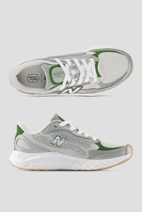 New Balance Women's Arishi Raincloud/Silver Metallic Athletic Lace Up Shoes - null - 1