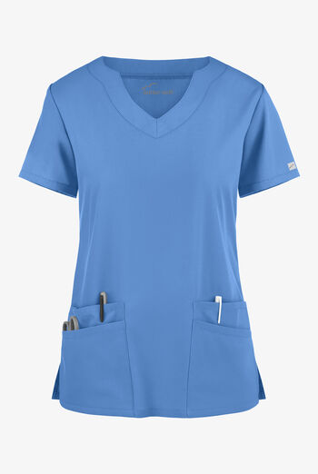 Butter-Soft Core Women's 4-Pocket Scallop Neck Scrub Top