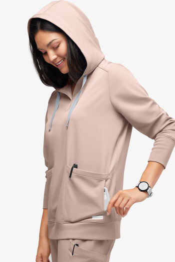 Sudadera m&eacute;dica con capucha ReSurge Jasper con mangas largas y 4 bolsillos para mujer