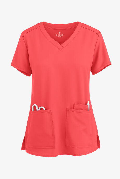 Med Couture Insight Women's 3-Pocket V-Neck Scrub Top