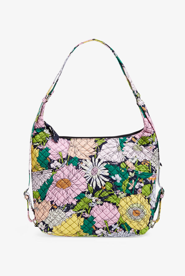 Vera Bradley Recycled Cotton Bloom Boom Women's Convertible Backpack Shoulder Bag - null - 1