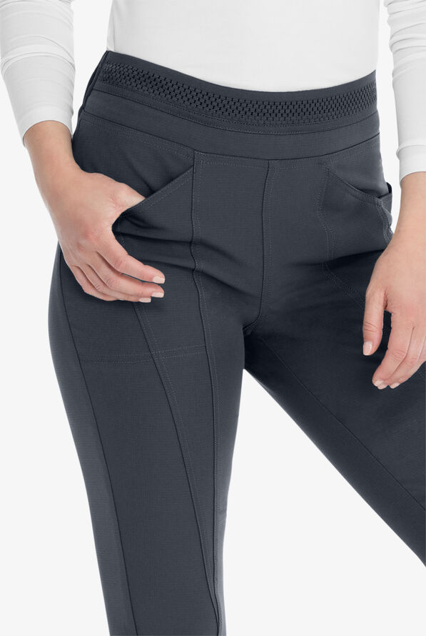 Pantal&oacute;n m&eacute;dico Heartsoul Break On Through con cord&oacute;n ajustable y piernas estrechas para mujer - Pewter - 2
