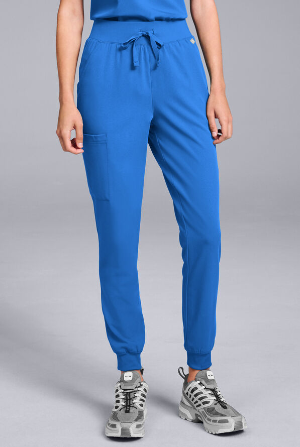 Hypothesis Women's Base 6-Pocket Jogger Scrub Pant - Royal - 1