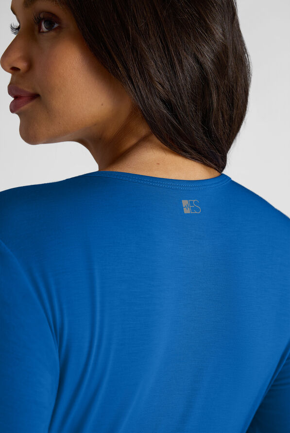 Easy STRETCH Cate Women's Long Sleeve Knit Underscrub - Royal - 2