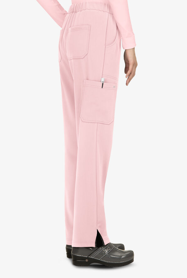 koi Next Gen Everyday Hero Women's 5-Pocket STRETCH Drawstring Cargo Scrub Pant - Pink Dream - 2