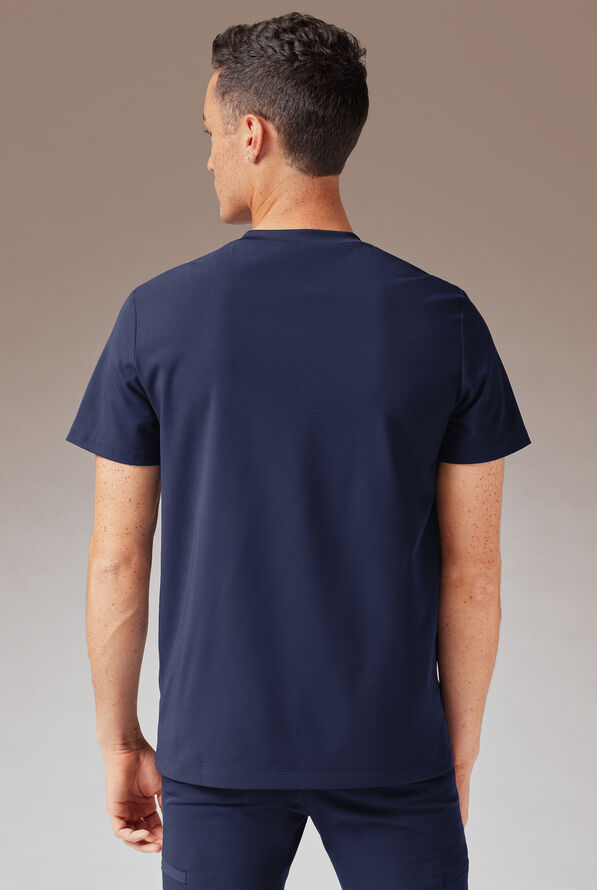 Hypothesis System 3 Men's 3-Pocket V-Neck Scrub Top - Navy - 3