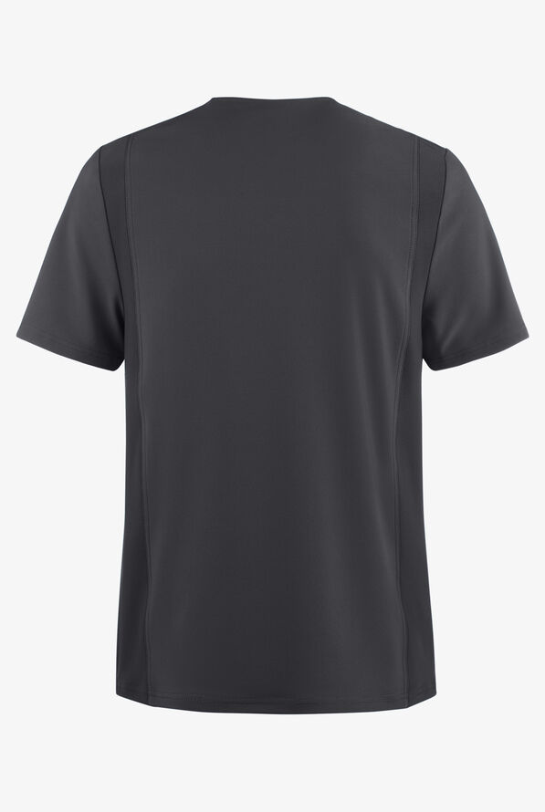 Cherokee iflex Men's 4-Pocket STRETCH  V-Neck Scrub Top - Pewter - 2