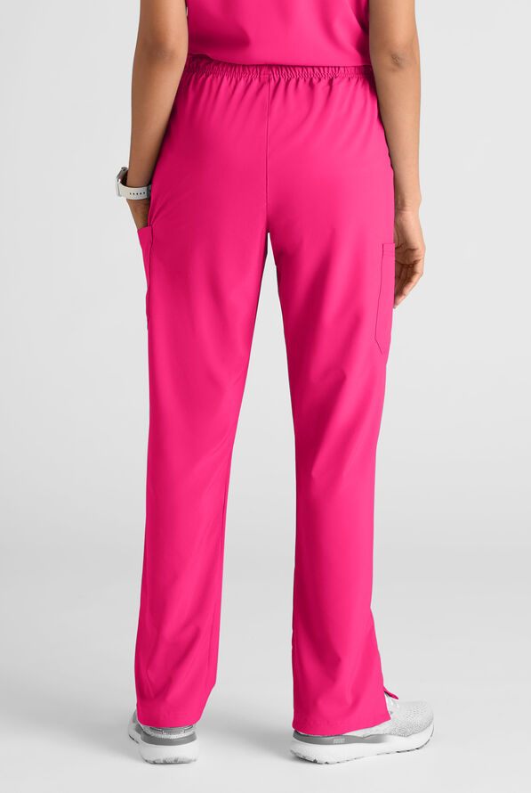 Easy STRETCH Women's 8-Pocket Scrub Set - Petite - Reactive Pink - 7