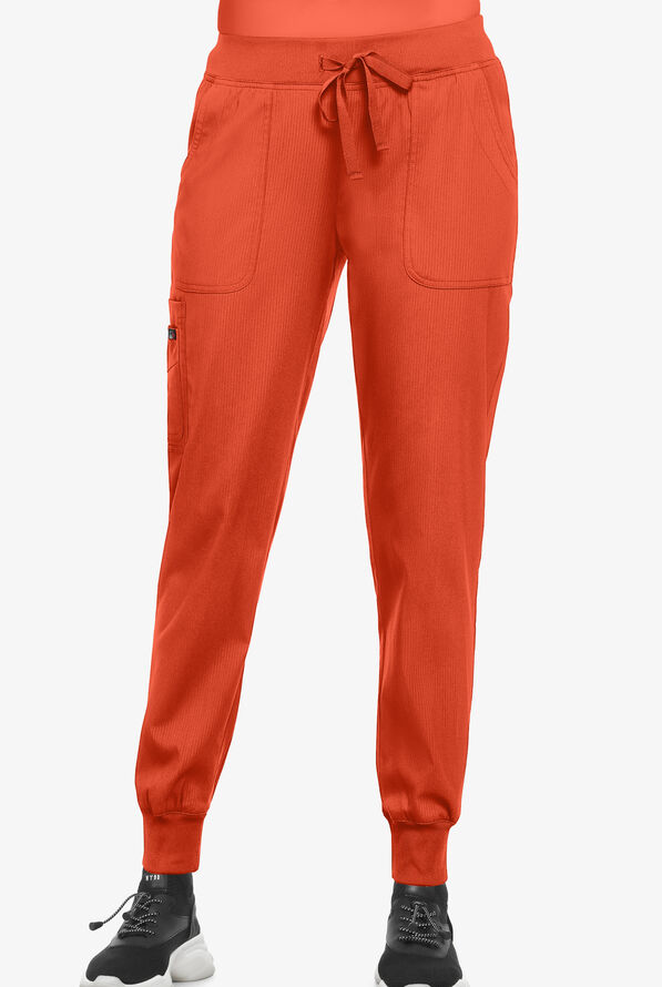 koi Lite™ Fierce Women's 6-Pocket Cargo Jogger Scrub Pants - Terracotta - 1