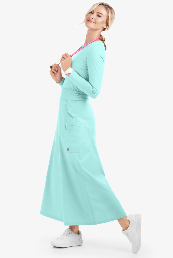 UA ButterSoft STRETCH Women's Long Scrub Skirt, Nurse Scrub Skirts