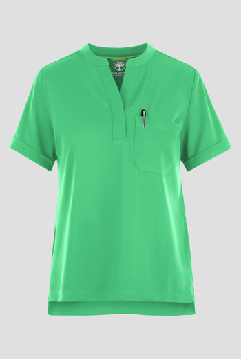 Blusa m&eacute;dica HH Works by Healing Hands Macy STRETCH con cuello mao y 1 bolsillo para mujer