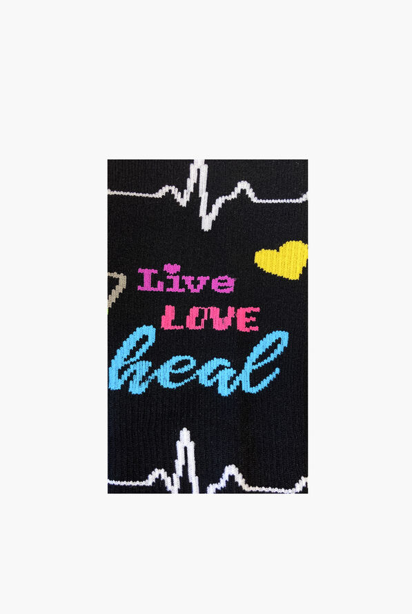 UA Exclusive Think Medical Live, Love, Heal  Women's 10-14 mmHg Light Compression Socks - null - 3