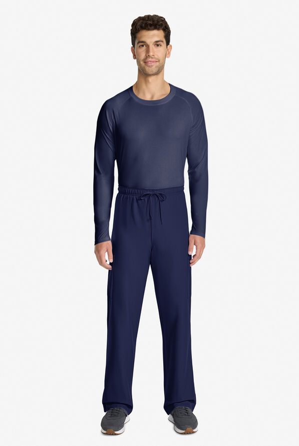 Cherokee Workwear Originals Ultra Unisex 3-Pocket Drawstring Straight Leg Scrub Pants - Navy - 5