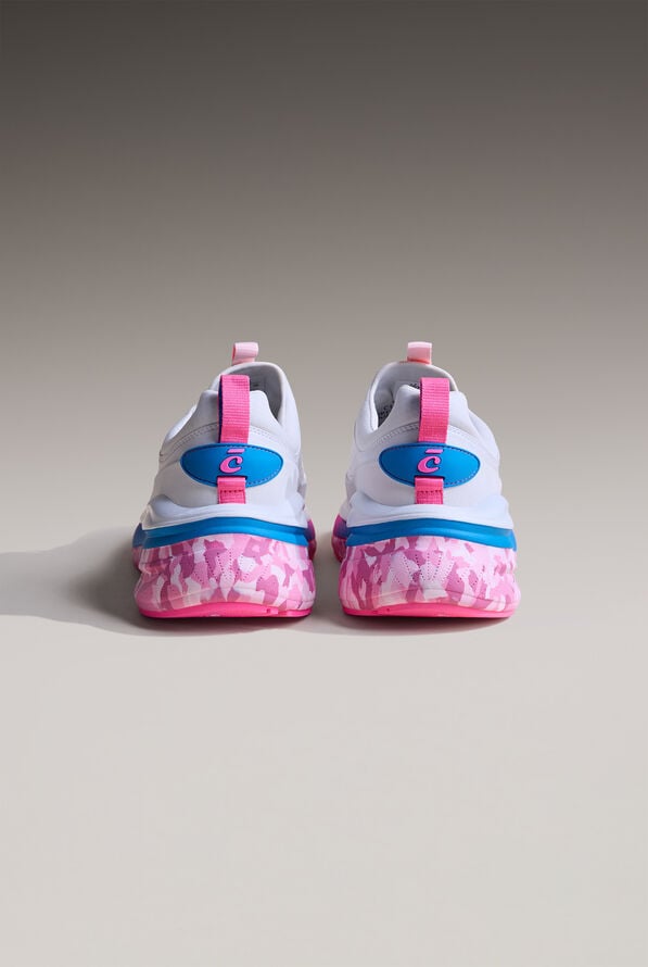 Clove Supercush&trade; Forte 2 Women's White Pink Marble Bungee Athletic Shoe - null - 4