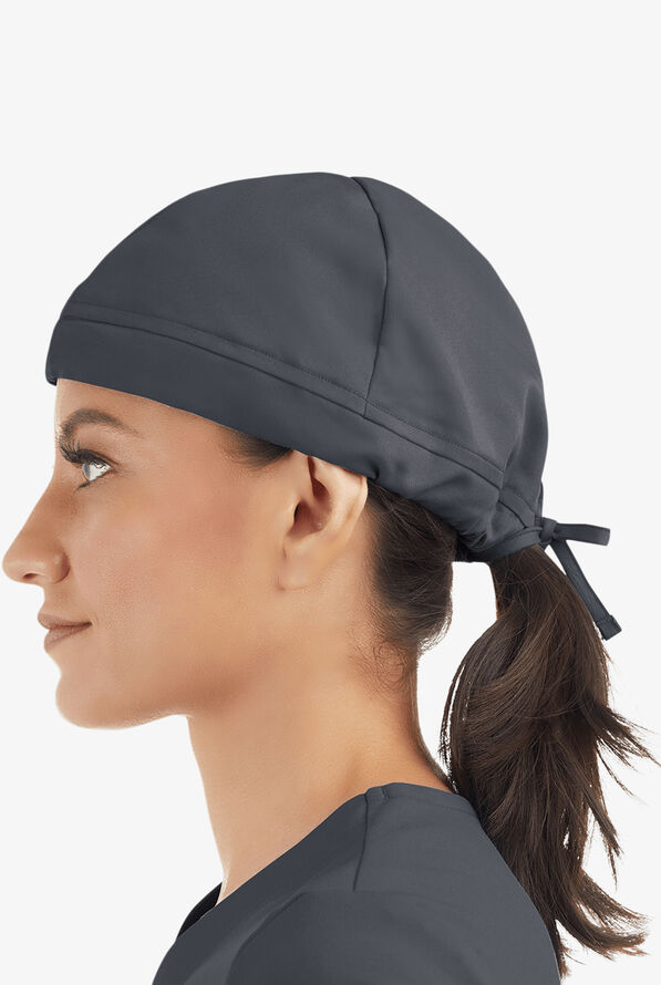 Advantage By Butter-Soft Unisex Drawstring STRETCH Scrub Hat - Pewter - 3