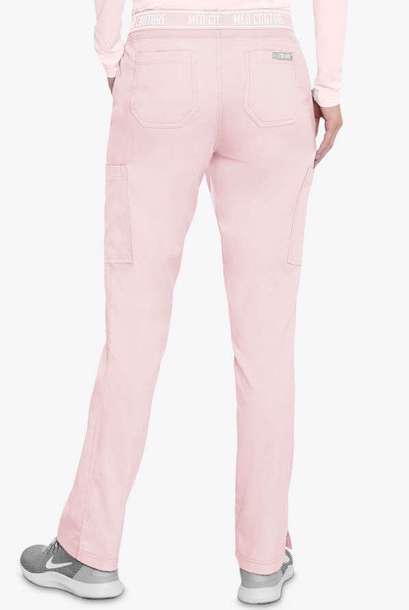 Petite Dusty Pink Pocket Detail Cargo Trousers