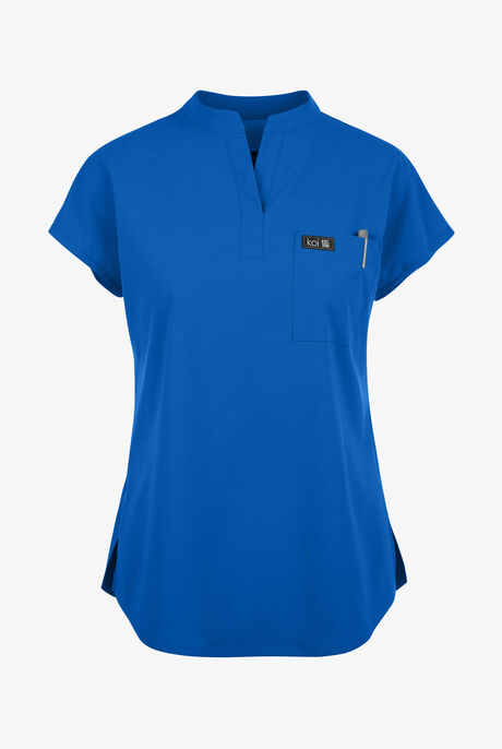 koi Basics Ari Women's 1-Pocket STRETCH Dolman Sleeve Mandarin Collar Scrub Top