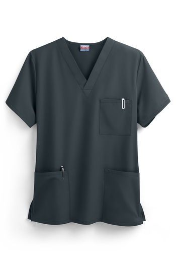 Blusa m&eacute;dica unisex Cherokee Workwear con 3 bolsillos y cuello en V