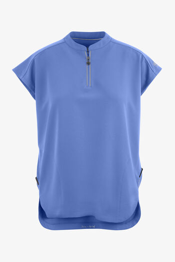 Healing Hands 360 Sandy Women's 2-Pocket STRETCH Dolman Sleeve Zip Mandarin Collar Scrub Top