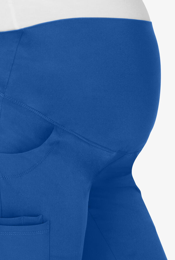HH Works by Healing Hands Rose Women's 6-Pocket STRETCH Maternity Scrub Pants - Royal - 3