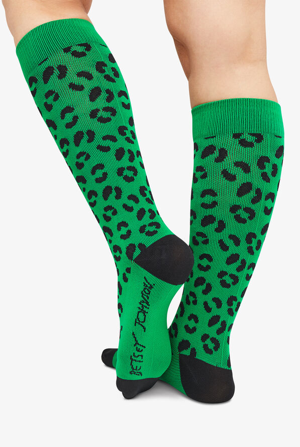 Betsey Johnson Leopard Flora Women's 2-Pack 15-20 mmHg Moderate Compression Socks - null - 5