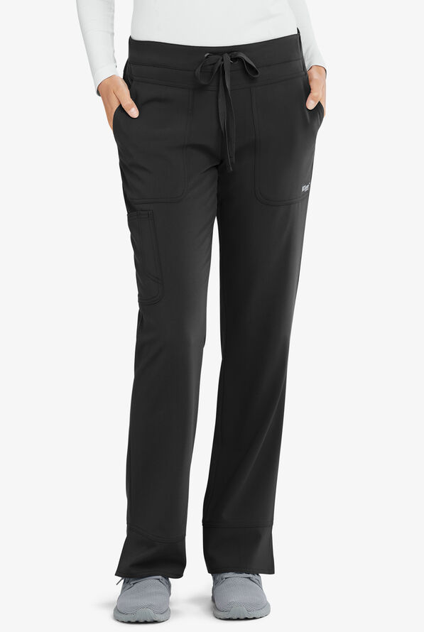 Grey's Anatomy&trade; by Barco Signature Callie Women's 3-Pocket STRETCH Low-Rise Scrub Pants - Tall - Black - 1