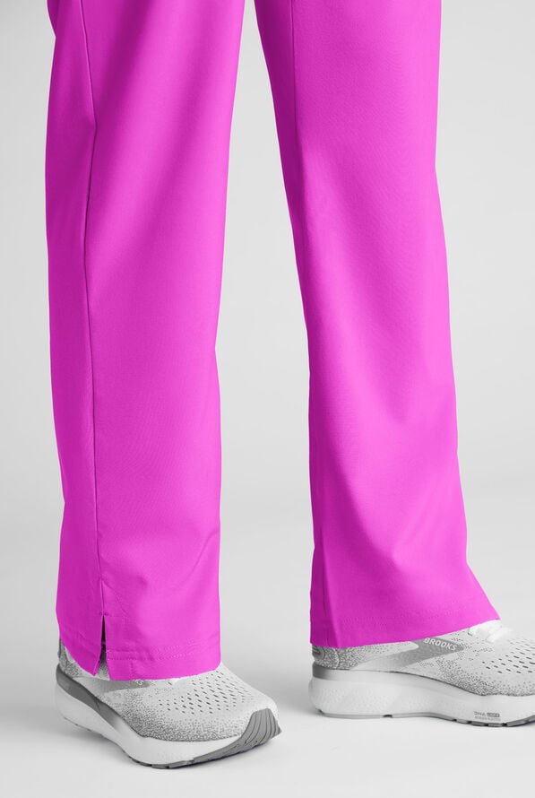 Easy STRETCH Eden Women's 4-Pocket Drawstring Scrub Pants - Electric Fuchsia - 5