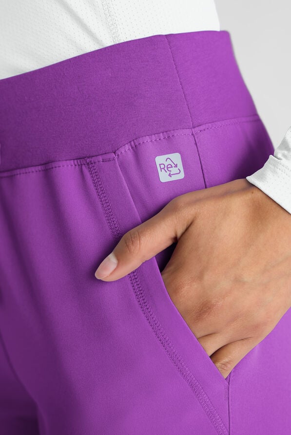 ReSurge Avon Women's 7-Pocket Flare Leg Cargo Scrub Pant - Fresh Purple - 5