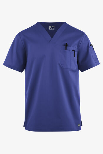 Camisa m&eacute;dica UA Butter-Soft STRETCH con cuello en V y 4 bolsillos para hombre 