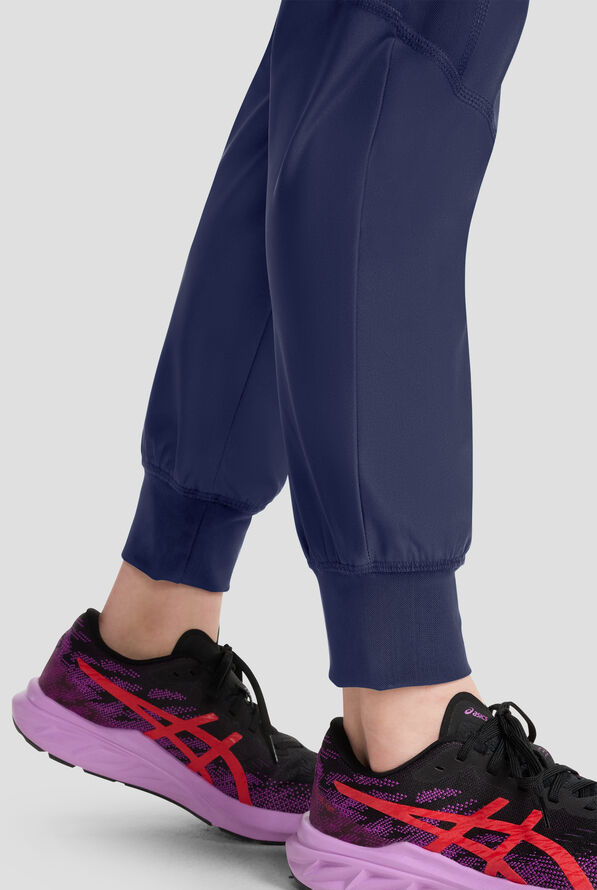 Infinity GNR8 Kinetic Knit Women's 4-Pocket STRETCH Cargo Jogger Scrub Pants - Navy - 3
