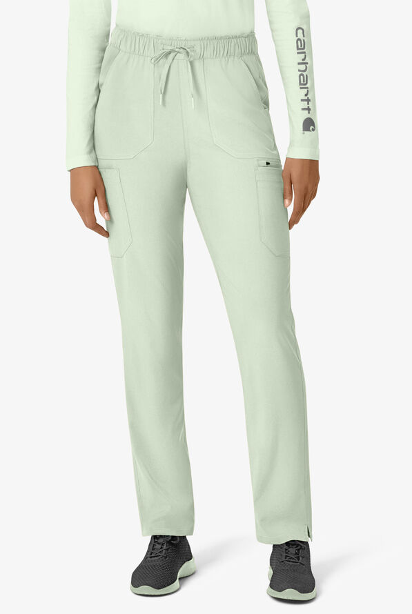 Carhartt Cross-Flex Force Women's 6-Pocket STRETCH Convertible Drawstring Cargo Scrub Pants - Big Sky - 1