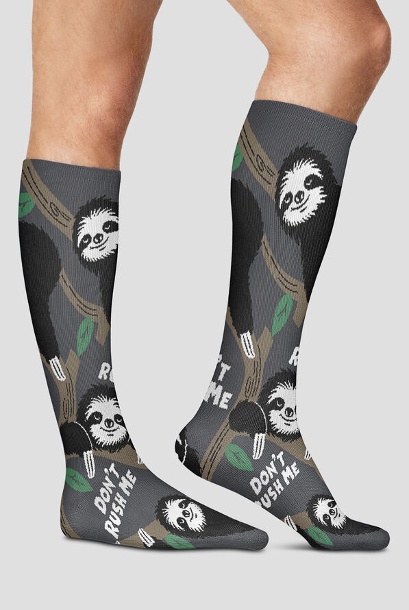 Cherokee Don't Rush Me Men's 10-15 mmHG Light Compression Socks - null - 3