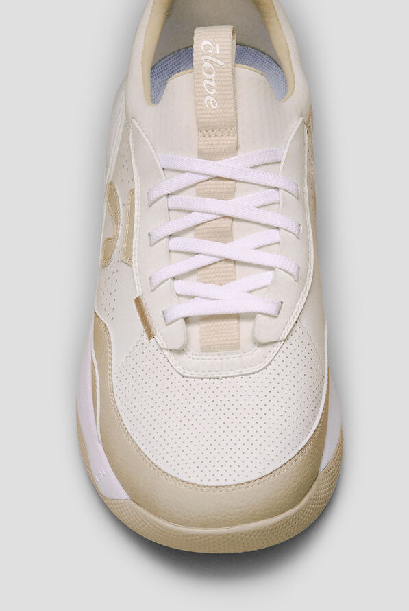 Zapatillas deportivas Clove Strada White/Vintage Tan con cordones para mujer - null - 4