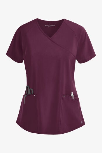 Easy STRETCH Cara Women's 4-Pocket Raglan Scrub Top