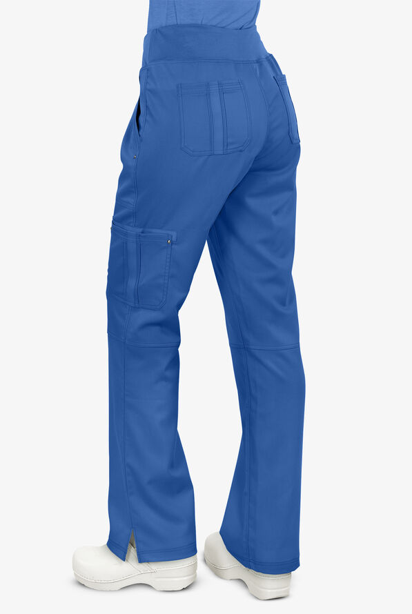 Healing Hands Purple Label Tori Women's 5-Pocket STRETCH Yoga Scrub Pants - Tall - Royal - 2