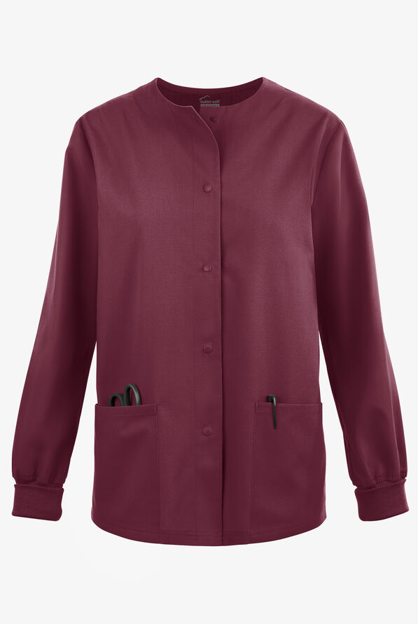 Chaqueta médica abrigada Butter-Soft Originals con 3 bolsillos para mujer - Wine - 1