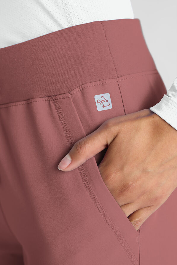 ReSurge Avon Women's 7-Pocket Flare Leg Cargo Scrub Pant - Petite - Soft Chestnut - 5