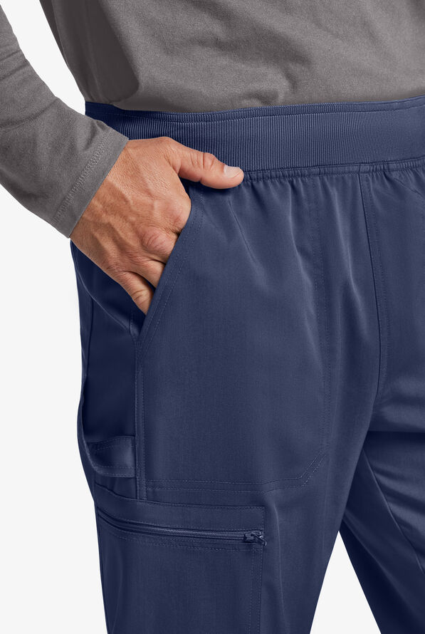 Dickies Balance Men's 5-Pocket STRETCH Cargo Jogger Scrub Pants - Short - Navy - 2